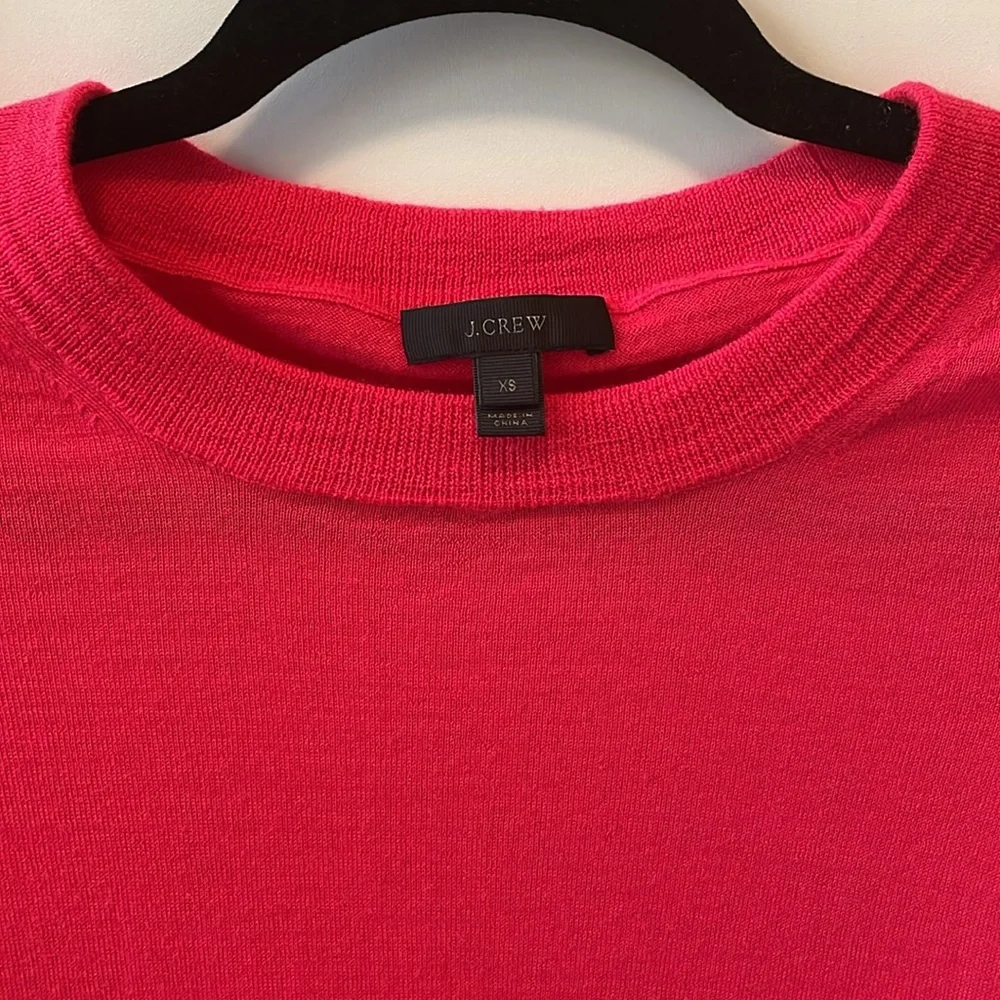 J. Crew Merino Wool Pink Top